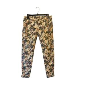 PULL&BEAR Floral Print‎ Skinny Jeans Women's Size EUR 38